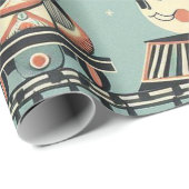 Verjaardags-inpakpapier voor treinen cadeaupapier (Rol Hoek)