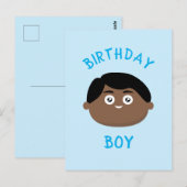 Verjaardags Jongen Briefkaart (Voorkant / Achterkant)