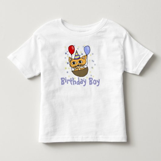 Verjaardags Jongen Kinder Shirts (Voorkant)