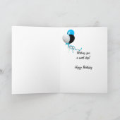 verjaardags kaars in een kaneelbroodje kaart (Binnen)