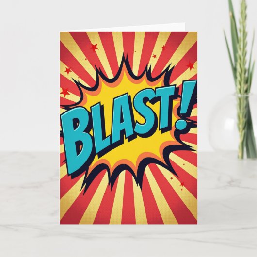 Verjaardags Kaart met Barst Effect (Voorkant)