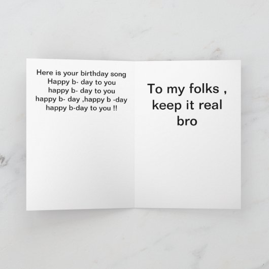 verjaardags kaarten (Binnen)