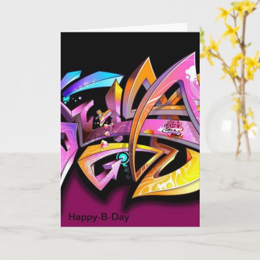 verjaardags kaarten (Gele Bloem)