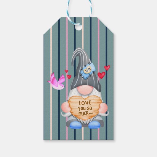 Verjaardags Kabouter Cadeautags Cadeaulabel (Voorkant)