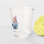 Verjaardags Kabouter Karakter Grafisch Shot Glas (Rechts)