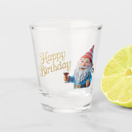 Verjaardags Kabouter Karakter Grafisch Shot Glas