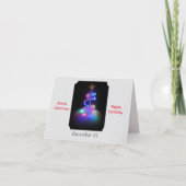 Verjaardags Kerstkaart Kaart (Voorkant)