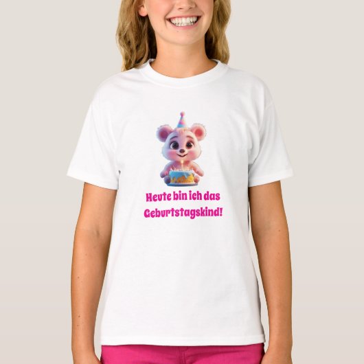 Verjaardags kind van de dag t-shirt (Voorkant)