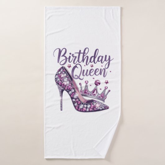 Verjaardags Koningin Badhanddoek (Badhanddoek)
