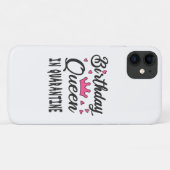 Verjaardags Koningin in Quarantaine Case-Mate iPhone Case (Achterkant (horizontaal))