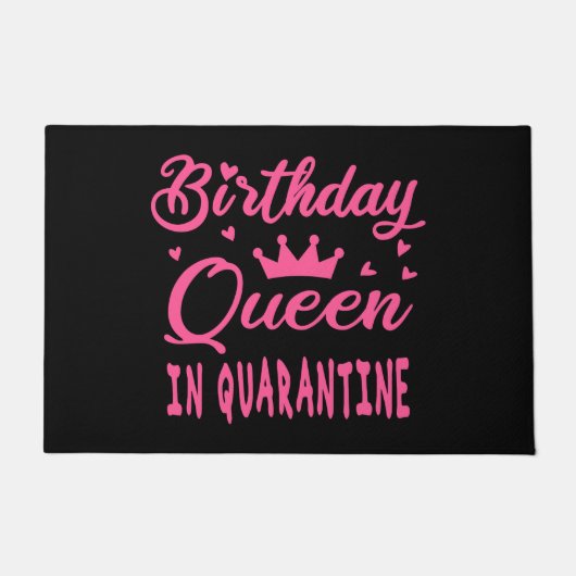 Verjaardags Koningin in Quarantaine Deurmat (Voorkant)