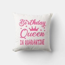 Verjaardags Koningin in Quarantaine Kussen