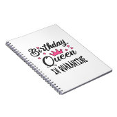 Verjaardags Koningin in Quarantaine Notitieboek (Rechterzijde)