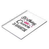 Verjaardags Koningin in Quarantaine Notitieboek (Linkerzijde)