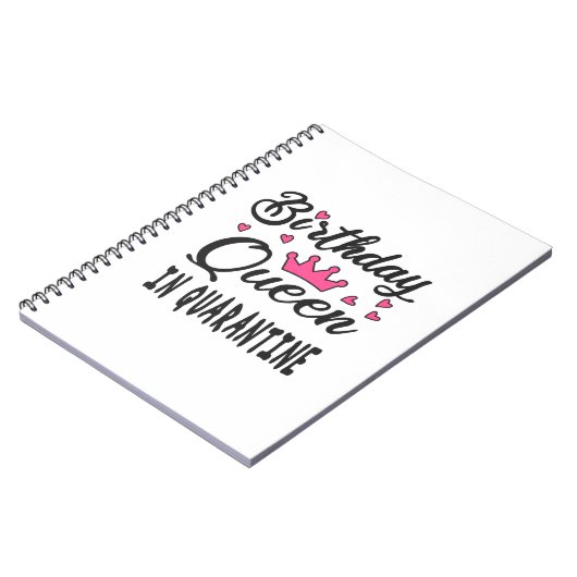 Verjaardags Koningin in Quarantaine Notitieboek (Linkerzijde)