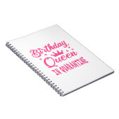 Verjaardags Koningin in Quarantaine Notitieboek (Rechterzijde)