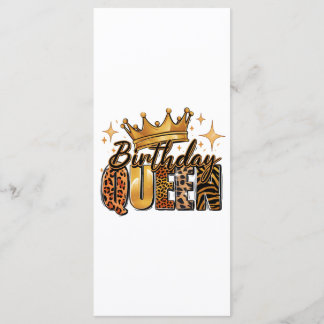 Verjaardags Koningin met Gouden Kroon Luipaard Menu