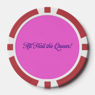 Verjaardags Koningin Speelkaarten Poker Chips