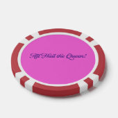 Verjaardags Koningin Speelkaarten Poker Chips (Enkel)