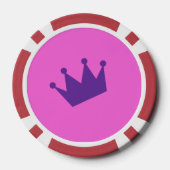 Verjaardags Koningin Speelkaarten Poker Chips (Achterkant)