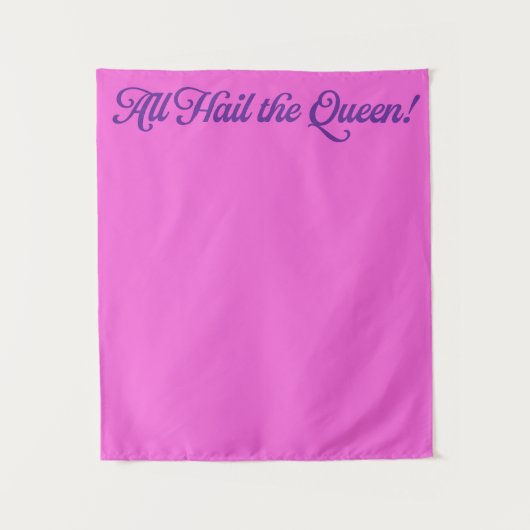 Verjaardags Koningin Wandkleed (Voorkant)