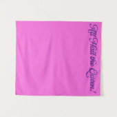 Verjaardags Koningin Wandkleed (Voorkant (horizontaal))