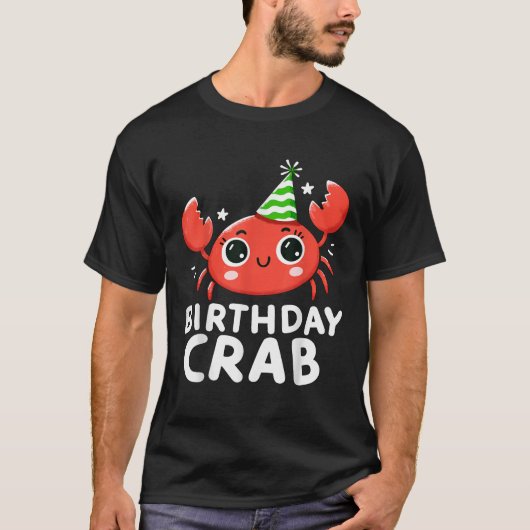 Verjaardags Krabfeestje T-shirt (Voorkant)