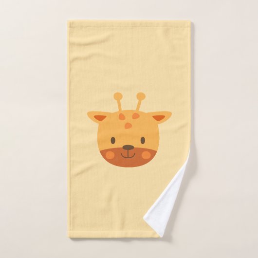 Verjaardags Kunst voor Kinderen Giraffe Handdoek (Handdoek)