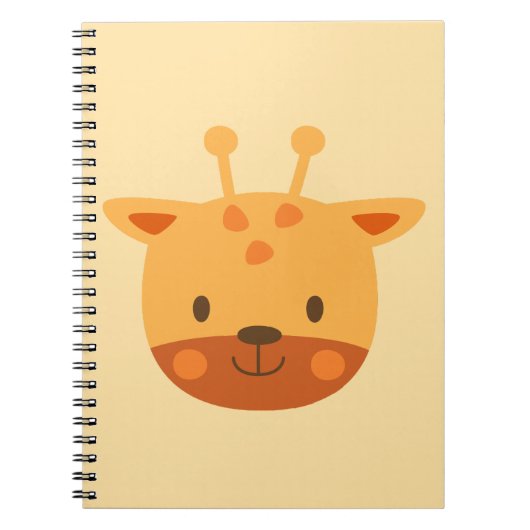 Verjaardags Kunst voor Kinderen Giraffe Notitieboek (Voorkant)
