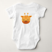 Verjaardags Kunst voor Kinderen met Giraffe Romper (Achterkant)