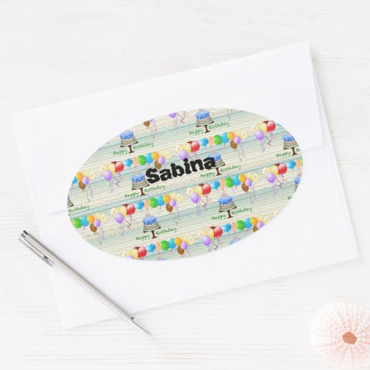 Verjaardags label & sticker (Envelop)