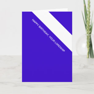 verjaardags Lord Kaart