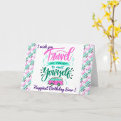 Verjaardags Motivatie voor de Gelukkigste Mens Kaart (Gele Bloem)