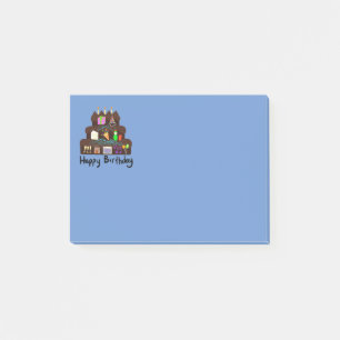 Verjaardags neurale netwerk voor nerds post-it® notes