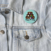 Verjaardags Neurale Netwerk voor nerds Ronde Button 5,7 Cm (In situ)
