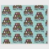 Verjaardags Neurale Netwerk voor Nerdy Types Cadeaupapier (Vlak)