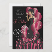 Verjaardags- of vrijgezellenfeest Diva Prinses Mei Kaart (Voorkant)