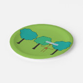 Verjaardags papieren bord Jungle Animals - Giraffe (Gekanteld)