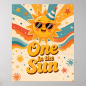 Verjaardags poster 'Eén in de zon' (Voorkant)