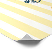 Verjaardags poster met knuffel beer en ballon (Hoek)