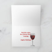 verjaardags rode schoen en cupcake kaart (Binnen)