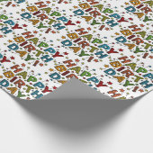 Verjaardags Script Cadeaupapier (Hoek)
