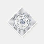 Verjaardags servetten gepersonaliseerd, cocktail o (Hoek)