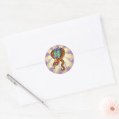Verjaardags Slang Ronde Sticker (Envelop)