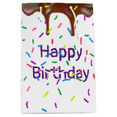 Verjaardags Snoep strooit en chocolade Medium Cadeauzakje (Voorkant)