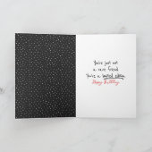 Verjaardags Stick Figure Meisje voor Vriendin   Kaart (Binnen)