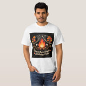 Verjaardags T-shirt met kampvuur 🔥 (Voorkant volledig)