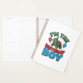 Verjaardags T-shirt Ontwerp met Schildpad Vintage Planner (Display)