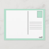 Verjaardags Tand met Kaarsen Uitnodiging Briefkaart (Achterkant)