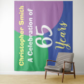 Verjaardags tapestry 65 jaar wandkleed (In situ)